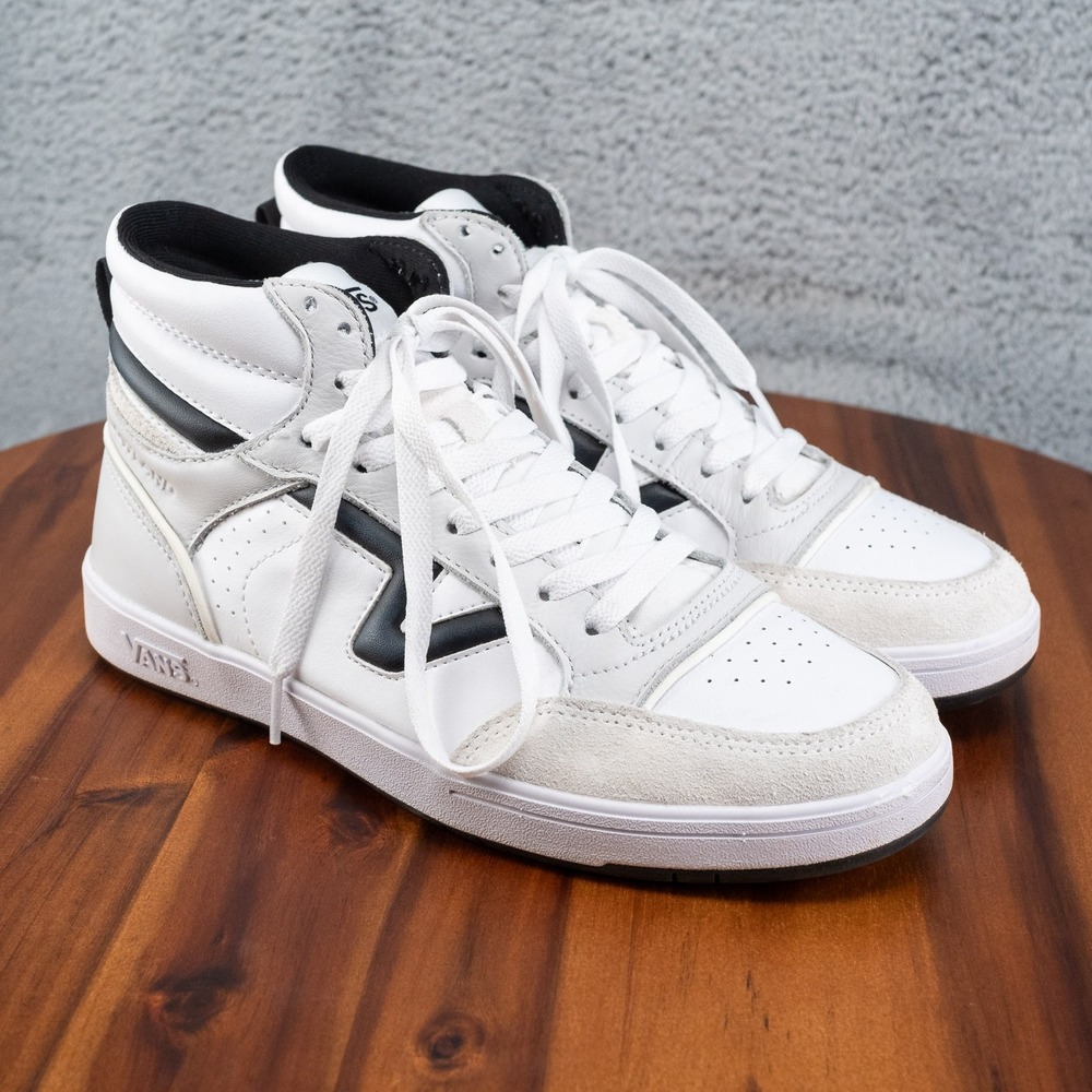 Vans Lowland Mid Serio CC JMP Sneakers White Black Men's Size 7.5 Wmns 9